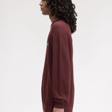 Fred Perry Pique Stitch Jumper - Bordeaux