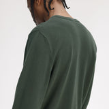 Fred Perry Pique Stitch Jumper - Court Green