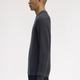 Fred Perry Lambswool Raglan Jumper - Grey