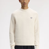 Fred Perry Lambswool Raglan Jumper - Ecru