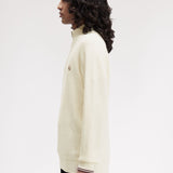Fred Perry Waffle Stitch Half Zip Jumper - Ecru