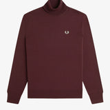 Fred Perry Roll Neck Jumper - Burgundy