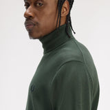 Fred Perry Roll Neck Jumper - Court Green