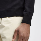 Fred Perry Classic Crew Neck Jumper - Black/Champagne
