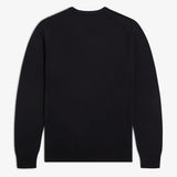 Fred Perry Classic Crew Neck Jumper - Black