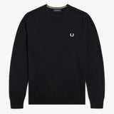 Fred Perry Classic Crew Neck Jumper - Black