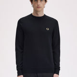 Fred Perry Classic Crew Neck Jumper - Black