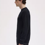 Fred Perry Classic Crew Neck Jumper - Black