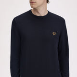 Fred Perry Classic Crew Neck Jumper - Navy