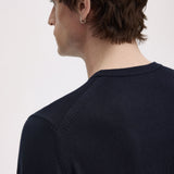 Fred Perry Classic Crew Neck Jumper - Navy