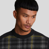 Lyle & Scott Tartan Jumper - Jet Black