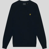 Lyle & Scott Cotton Merino Crew Neck Jumper - Dark Navy