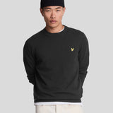 Lyle & Scott Cotton Merino Crew Neck Jumper - Jet Black