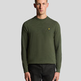 Lyle & Scott Lambswool Blend Crew Neck Jumper - Deep Depths Marl
