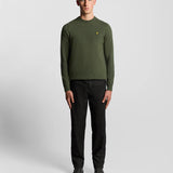 Lyle & Scott Lambswool Blend Crew Neck Jumper - Deep Depths Marl