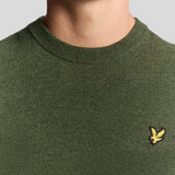 Lyle & Scott Lambswool Blend Crew Neck Jumper - Deep Depths Marl