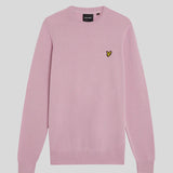 Lyle & Scott Cotton Crew Neck Jumper - Pink Light