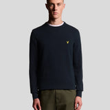 Lyle & Scott Cotton Crew Neck Jumper - Dark Navy