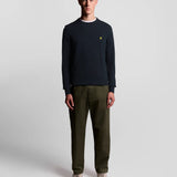 Lyle & Scott Cotton Crew Neck Jumper - Dark Navy