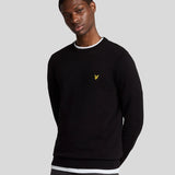 Lyle & Scott Cotton Crew Neck Jumper - Jet Black