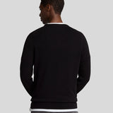 Lyle & Scott Cotton Crew Neck Jumper - Jet Black