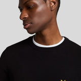 Lyle & Scott Cotton Crew Neck Jumper - Jet Black