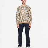 Weekend Offender Difranco Camo Jumper - Tobacco