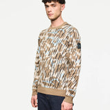 Weekend Offender Difranco Camo Jumper - Tobacco