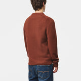 Weekend Offender Zagreb Knitted Wool Sweater - Brick