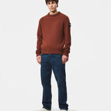 Weekend Offender Zagreb Knitted Wool Sweater - Brick