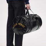 Fred Perry Tonal Classic Barrel Bag - Black