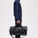 Fred Perry Tonal Classic Barrel Bag - Black