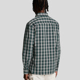 Lyle & Scott Washed Check Poplin Shirt - Argyle Teal/Mid Grey Marl