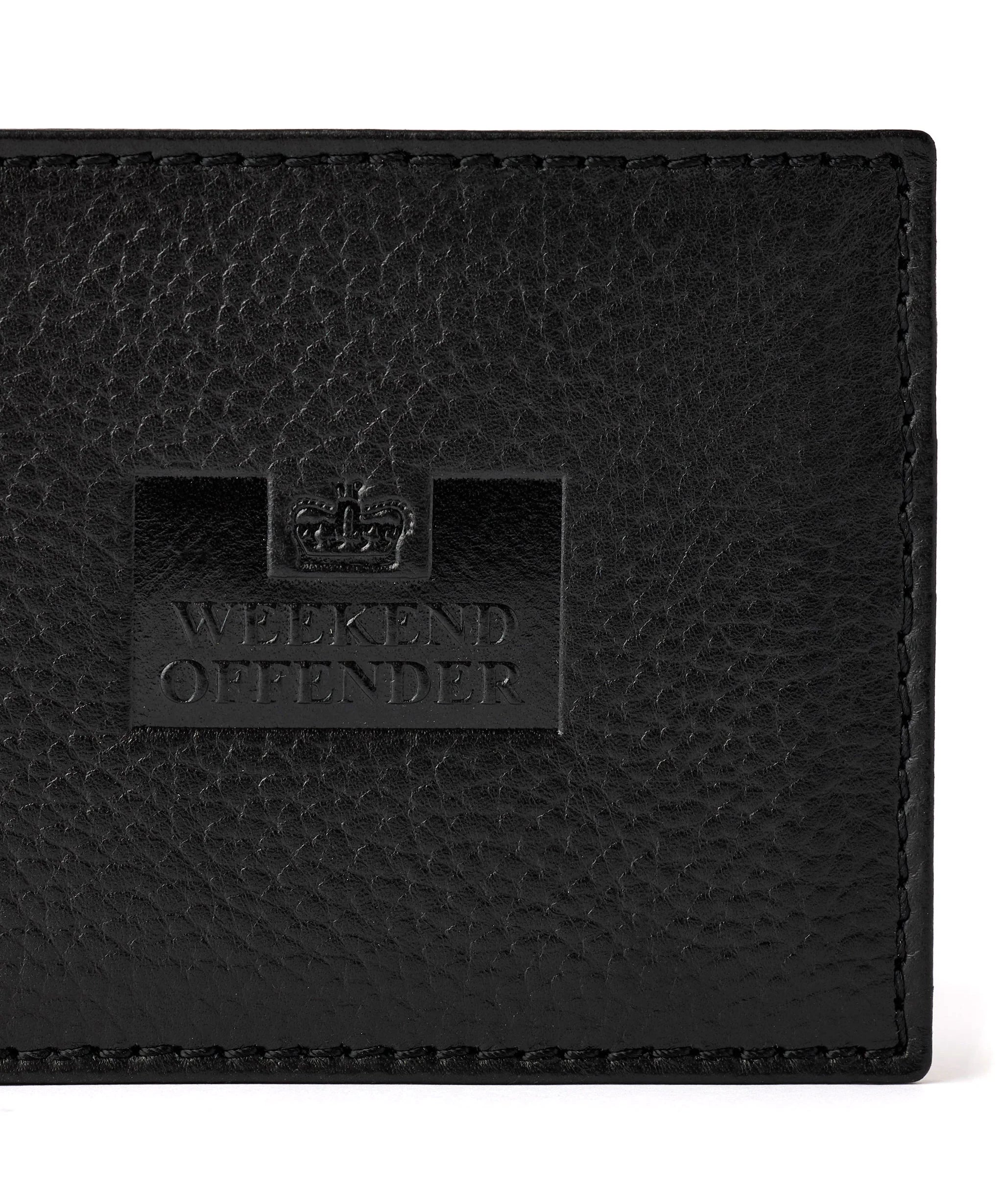 Weekend Offender Leather Billfold Wallet - Black