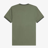 Fred Perry Twin Tipped T-Shirt - LW Green/Black