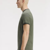 Fred Perry Twin Tipped T-Shirt - LW Green/Black