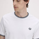 Fred Perry Twin Tipped T-Shirt - White