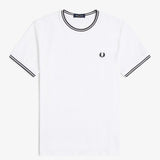 Fred Perry Twin Tipped T-Shirt - White