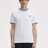 Fred Perry Twin Tipped T-Shirt - White