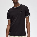 Fred Perry Twin Tipped T-Shirt - Black