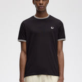 Fred Perry Twin Tipped T-Shirt - Black