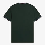 Fred Perry Twin Tipped T-Shirt - Grassroots/Stockport Blue/Oxblood