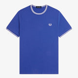 Fred Perry Twin Tipped T-Shirt - Soho Eclipse/Snow White