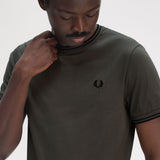 Fred Perry Twin Tipped T-Shirt - Field Green