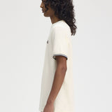 Fred Perry Twin Tipped T-Shirt - Ecru/Tennis Blue