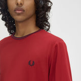 Fred Perry Twin Tipped T-Shirt - Burnt Red