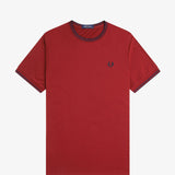Fred Perry Twin Tipped T-Shirt - Burnt Red