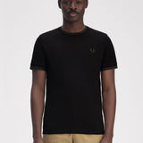 Fred Perry Twin Tipped T-Shirt - Black/Court Green