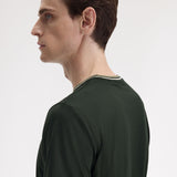 Fred Perry Twin Tipped T-Shirt - Nightgreen/Ecru/Olive Mint