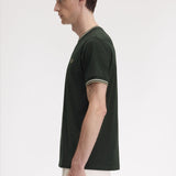 Fred Perry Twin Tipped T-Shirt - Nightgreen/Ecru/Olive Mint